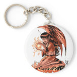 Evil Fairy doing Magic by Al Rio Keychains