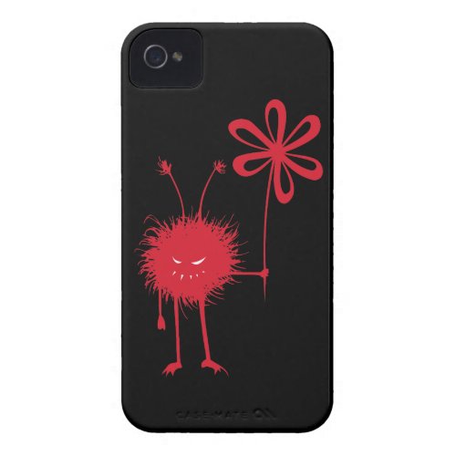 Evil Flower Bug Black Case-mate Iphone 4 Case