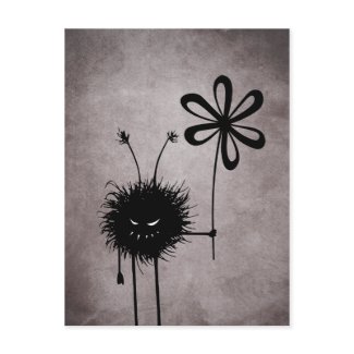 Evil Flower Bug postcard