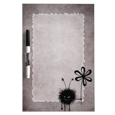 Evil Flower Bug Vintage Dry Erase Whiteboard