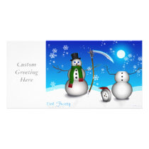 Evil Frosty (Photo Card) photo cards by jennieyuen Evil Frosty (Photo Card) photo cards