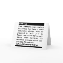 Evil Genius Ad Cards