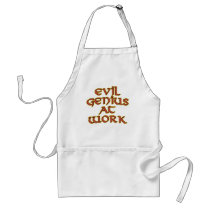 Evil Genius At Work Aprons