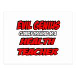Evil Genius...Health Teacher Postcards