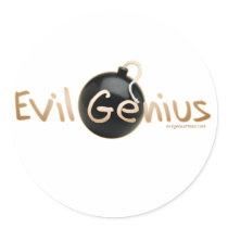 Evil Genius Logo stickers by MrsEvilGenius Evil Genius Logo stickers