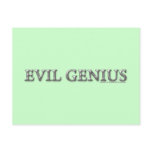 Evil Genius Postcard