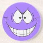 Evil Genius Smiley Face Coaster