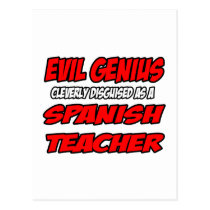 Evil Genius...Spanish Teacher postcards