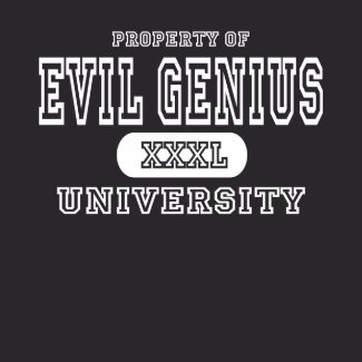 Evil Genius University Dark shirt