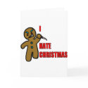 Evil Gingerbread Man cards