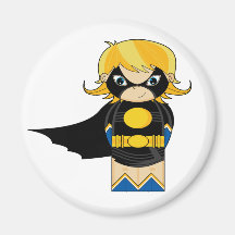 Evil Girl Hero Fridge Magnets