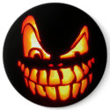 Evil Halloween Jack o' Lantern Designs button