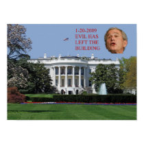 EVIL has left the building. posters