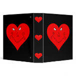 Evil Heart Face Vinyl Binder