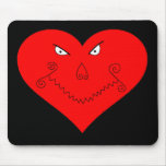Evil Heart Face Mouse Mat