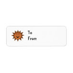Evil Hedgehog Kawaii Goth Halloween Custom Present Return Address Label