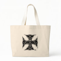 Evil Iron Cross Tote Bags
