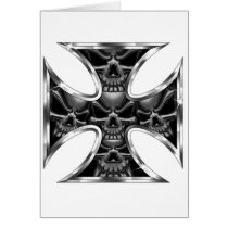 Evil Iron Cross Greeting Cards