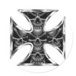 Evil Iron Cross Stickers