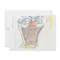 Evil Jack in the Box invitations