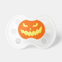 Evil Jack-o'-lantern Baby Pacifiers