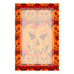 Evil Jack-O-Lantern Blank Stationery