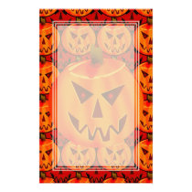 Evil Jack-O-Lantern Blank Stationery