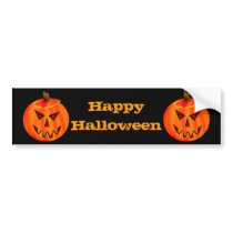 Evil Jack O Lantern Bumpersticker Bumper Sticker