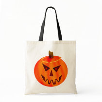 Evil Jack O Lantern Canvas Bags