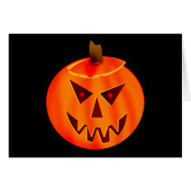 Evil Jack O Lantern Cards