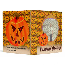 Evil Jack-O-Lantern Customizable 1" Photo Binder