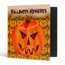 Evil Jack-O-Lantern Customizable Halloween Binder