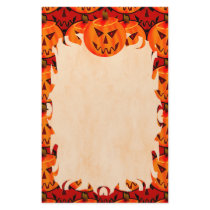 Evil Jack-O-Lantern Flame Stationery by wingedturtle Evil Jack-O-Lantern Flame Stationery