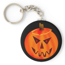 Evil Jack O Lantern Keychain