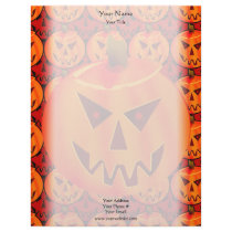 Evil Jack-O-Lantern Letterhead