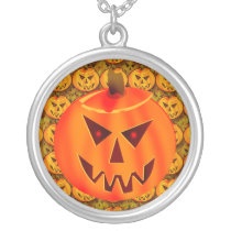 Evil Jack O' Lantern Necklace