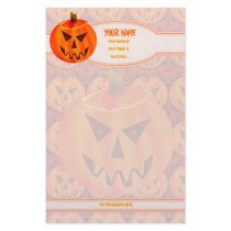 Evil Jack-O-Lantern Personalized Stationery