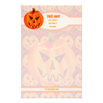 Evil Jack-O-Lantern Personalized Stationery