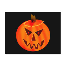 Evil Jack O Lantern Postcard