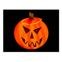 Evil Jack O Lantern Postcard