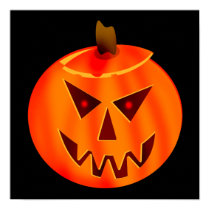 Evil Jack O Lantern Poster