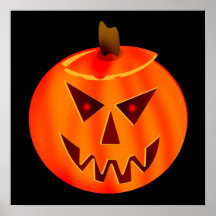 Evil Jack O Lantern Poster