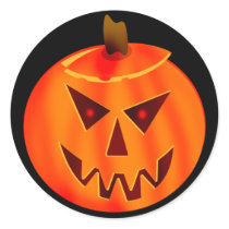 Evil Jack O Lantern Stickers