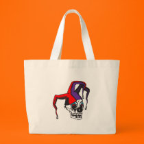 evil jester clown skull bags