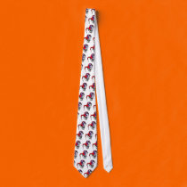 evil jester clown skull ties