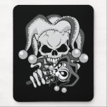 Evil Jester Skull mousepads