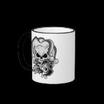 Evil Jester Skull mugs