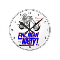 Evil Mean and Nasty wall clocks