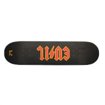 EVIL METAL LOGO Deck skateboards
