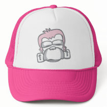 Evil Monkey - Pink Mesh Hat